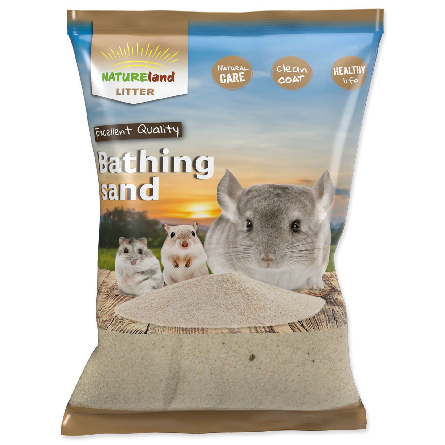 Nature Land koupací písek pro hlodavce 3,3 kg